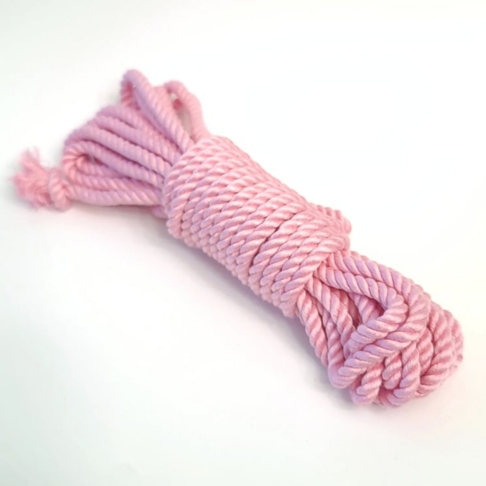 Set Of Pink Bamboo Silk Rope